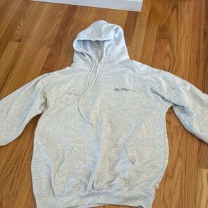 BOOHOO DSGN Studio Hoodie, Light Gray, Size Medium
